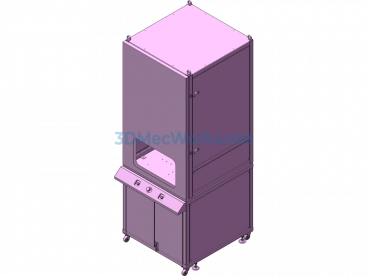 Ultrasonic Soundproof Enclosure (Including SW Source Files + STEP + Engineering Drawings + CAD Drawings) - SolidWorks - Free Download