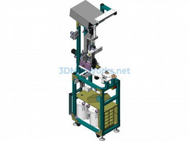 3D Design Drawings For Fully Automatic Gluing Machine And T-Iron Gluing Equipment - SolidWorks - Free Download