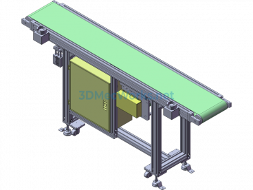 2M Belt Conveyor Line - SolidWorks - Free Download