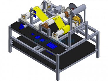Design Of Tape Laminating Machine - ProE  Creo.Elements - Free Download