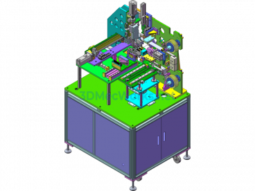 Wire Tape Applicator Machine Automatic Tape Applicator Equipment Labeling Machine - SolidWorks - Free Download