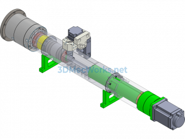 Circular Part Punching Machine (Including Internal Structure) - Creo.Parametric - Free Download