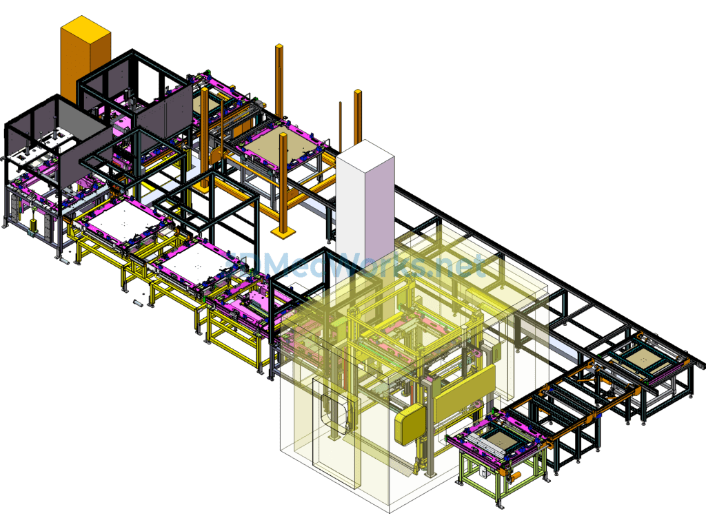 Automobile Sunroof Assembly Line - SolidWorks - Free Download Automobile Sunroof Assembly Line