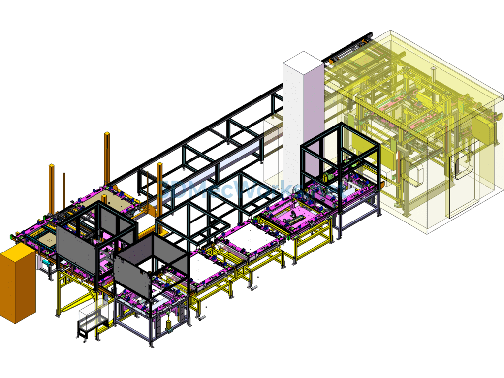Automobile Sunroof Assembly Line - SolidWorks - Free Download Automobile Sunroof Assembly Line - Image 2