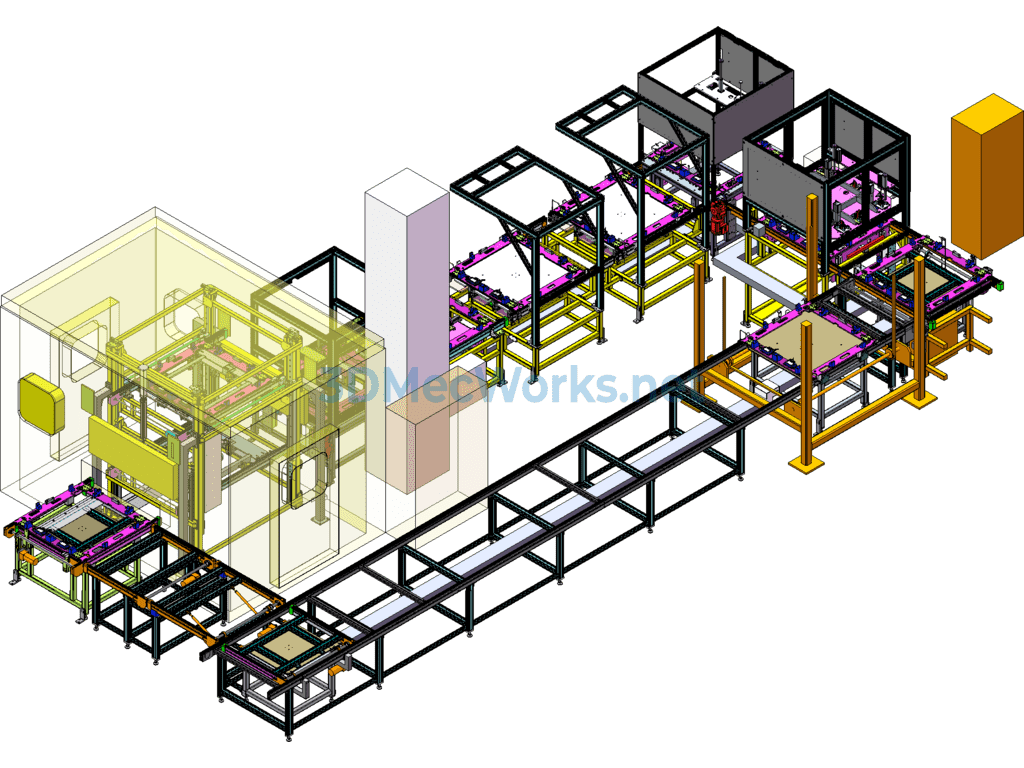 Automobile Sunroof Assembly Line - SolidWorks - Free Download Automobile Sunroof Assembly Line - Image 4