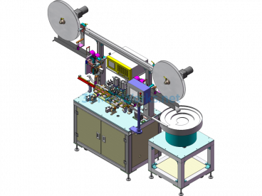 USB-B Type Fully Automatic Terminal Insertion Machine - SolidWorks - Free Download