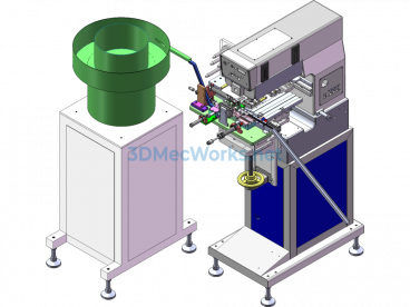 USB Identification For High-Speed Printing Machine - SolidWorks - Free Download