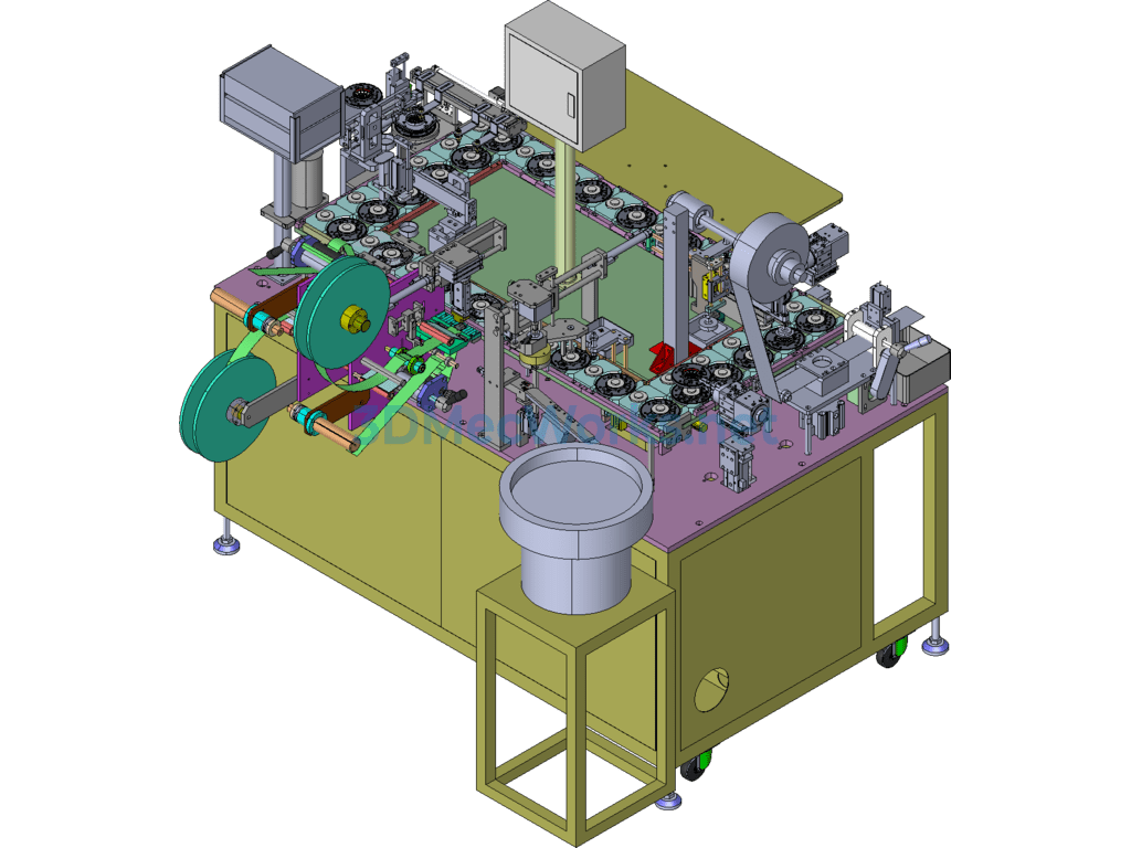 Speaker Assembly Machine (including 3d Files/drawings/bom List and Complete Set of Materials) - SolidWorks - Free Download Speaker Assembly Machine (including 3d Files/drawings/bom List and Complete Set of Materials) - Image 3