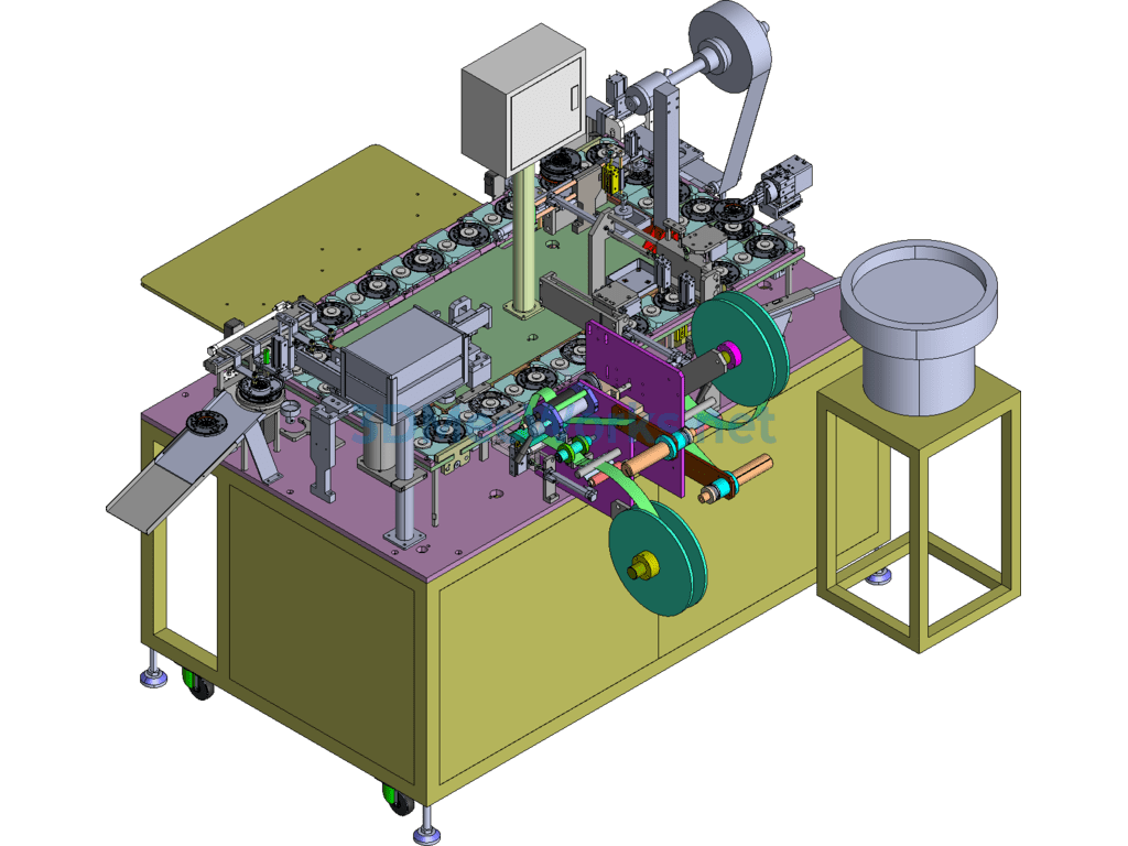 Speaker Assembly Machine (including 3d Files/drawings/bom List and Complete Set of Materials) - SolidWorks - Free Download Speaker Assembly Machine (including 3d Files/drawings/bom List and Complete Set of Materials) - Image 4
