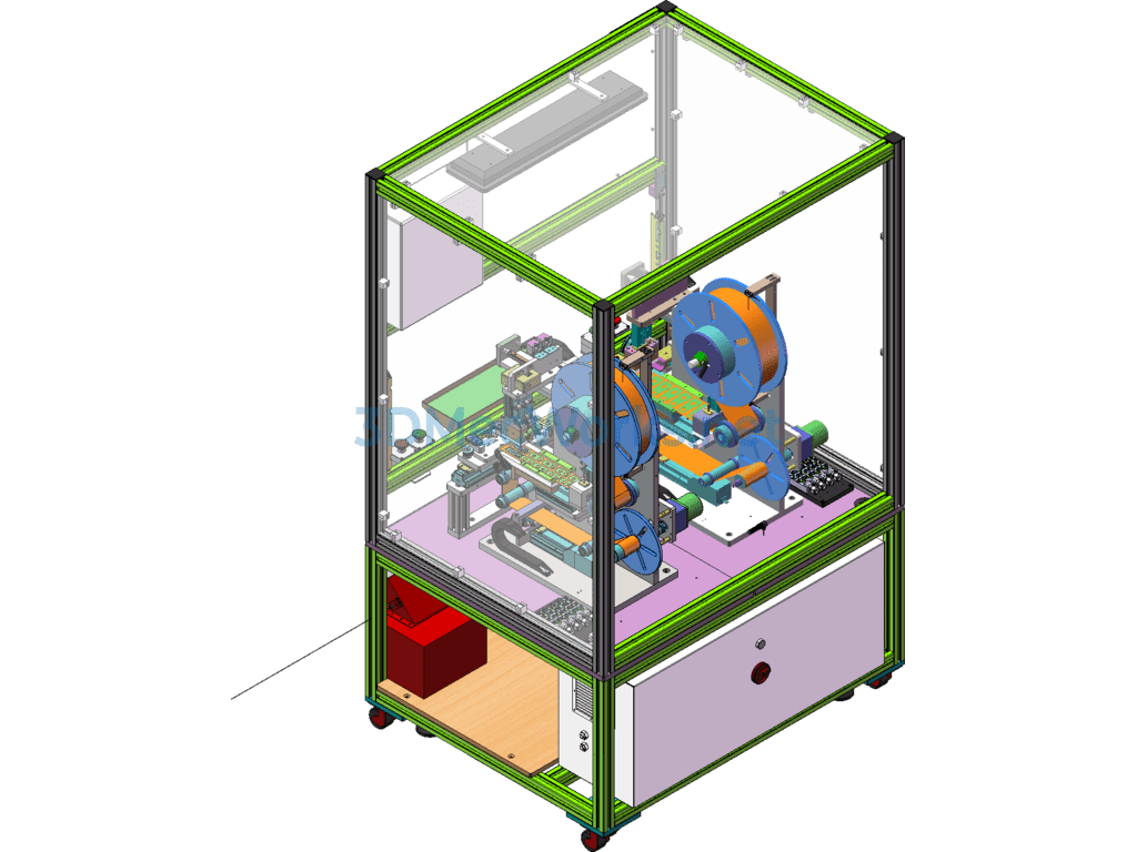 Automatic Film Application Machine for Car Hinges, Non-Standard Dual-Layer Film Application Equipment - SolidWorks - Free Download Automatic Film Application Machine for Car Hinges, Non-Standard Dual-Layer Film Application Equipment - Image 4