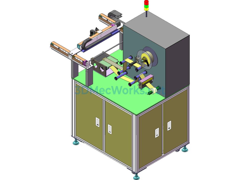 Backplane Labeling Machine - SolidWorks - Free Download Backplane Labeling Machine - Image 3