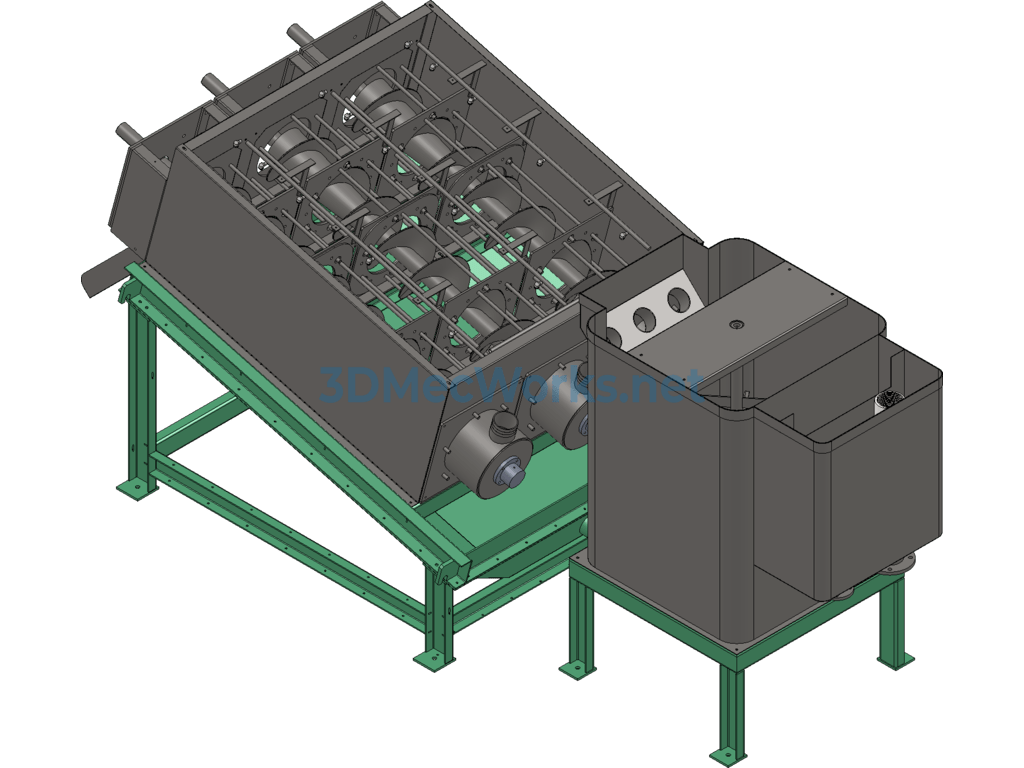 300 Series Stacked Screw Sludge Dewatering Machine - SolidWorks - Free Download 300 Series Stacked Screw Sludge Dewatering Machine