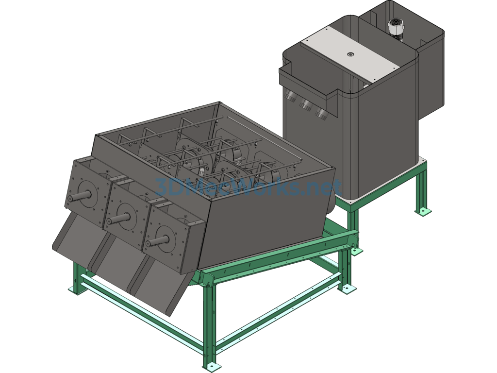 300 Series Stacked Screw Sludge Dewatering Machine - SolidWorks - Free Download 300 Series Stacked Screw Sludge Dewatering Machine - Image 2