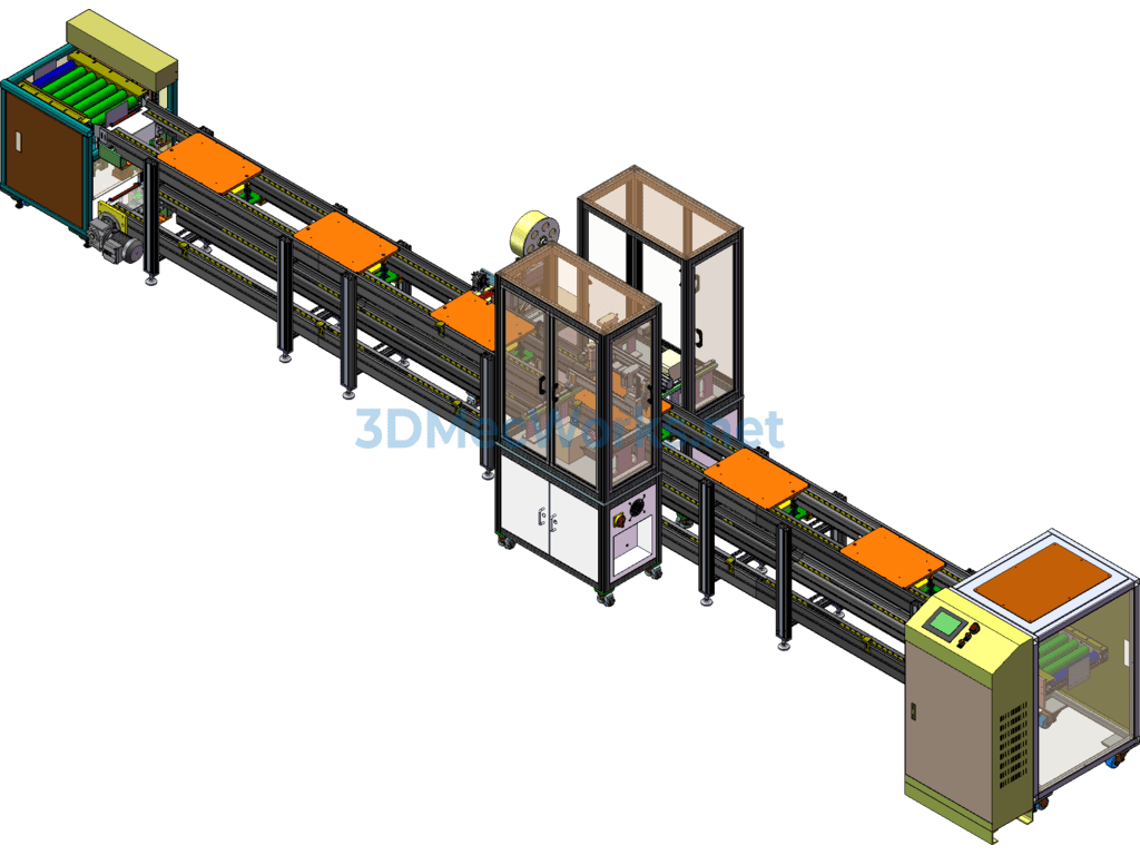 Automatic Screw Locking and Labeling Integration Line for Led Lamp Holder - SolidWorks - Free Download Automatic Screw Locking and Labeling Integration Line for Led Lamp Holder