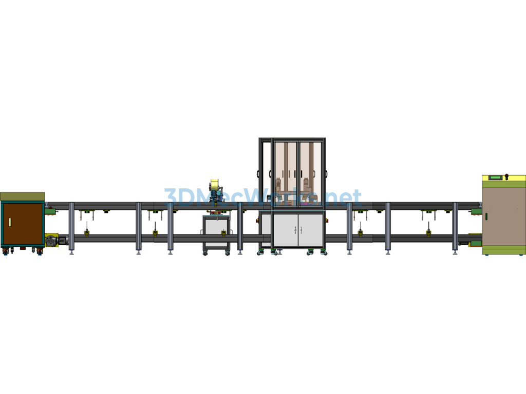 Automatic Screw Locking and Labeling Integration Line for Led Lamp Holder - SolidWorks - Free Download Automatic Screw Locking and Labeling Integration Line for Led Lamp Holder - Image 5