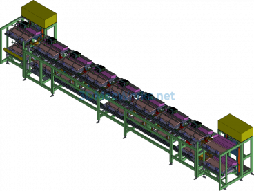 High-Speed Chain Production Line - Creo.Parametric - Free Download