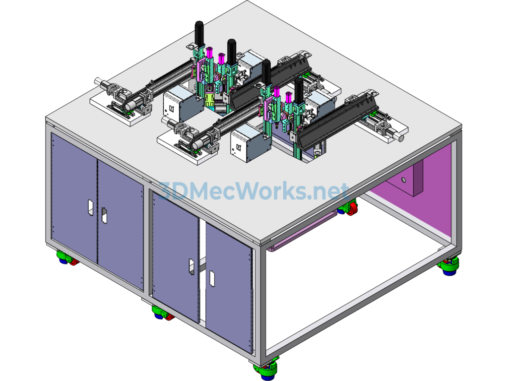 Automatic Pre-Assembly Flange Equipment - SolidWorks - Free Download Automatic Pre-Assembly Flange Equipment - Image 3