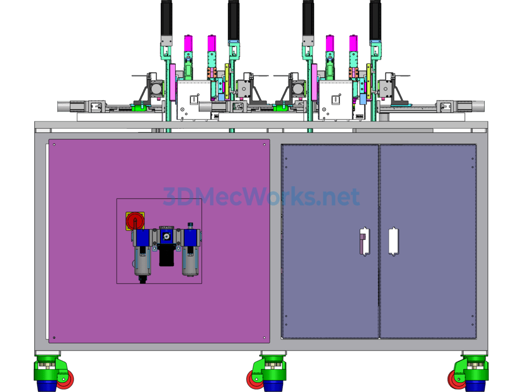 Automatic Pre-Assembly Flange Equipment - SolidWorks - Free Download Automatic Pre-Assembly Flange Equipment - Image 5