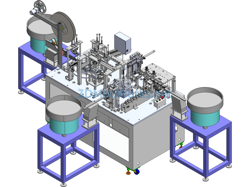 Antenna Parts Automatic Assembly Machine - SolidWorks - Free Download Antenna Parts Automatic Assembly Machine - Image 3