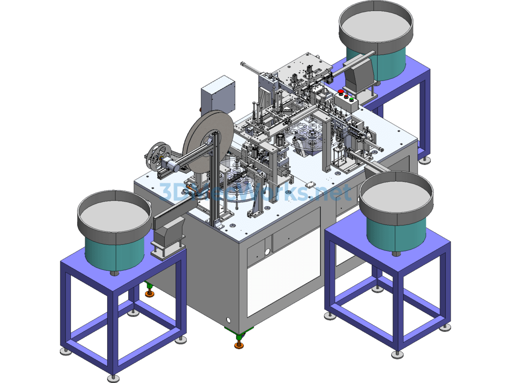 Antenna Parts Automatic Assembly Machine - SolidWorks - Free Download Antenna Parts Automatic Assembly Machine - Image 4