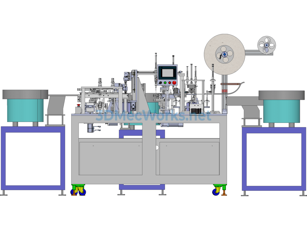 Antenna Parts Automatic Assembly Machine - SolidWorks - Free Download Antenna Parts Automatic Assembly Machine - Image 5