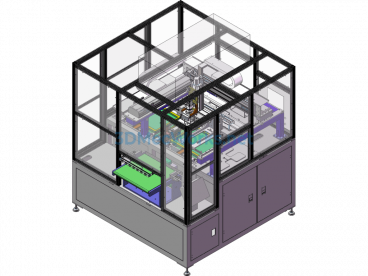 3-15.6 Inch LCD Screen Loading And Unloading Equipment - SolidWorks - Free Download