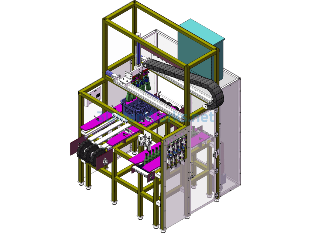 Automated Beer Packaging Machinery and Equipment - SolidWorks - Free Download Automated Beer Packaging Machinery and Equipment - Image 3
