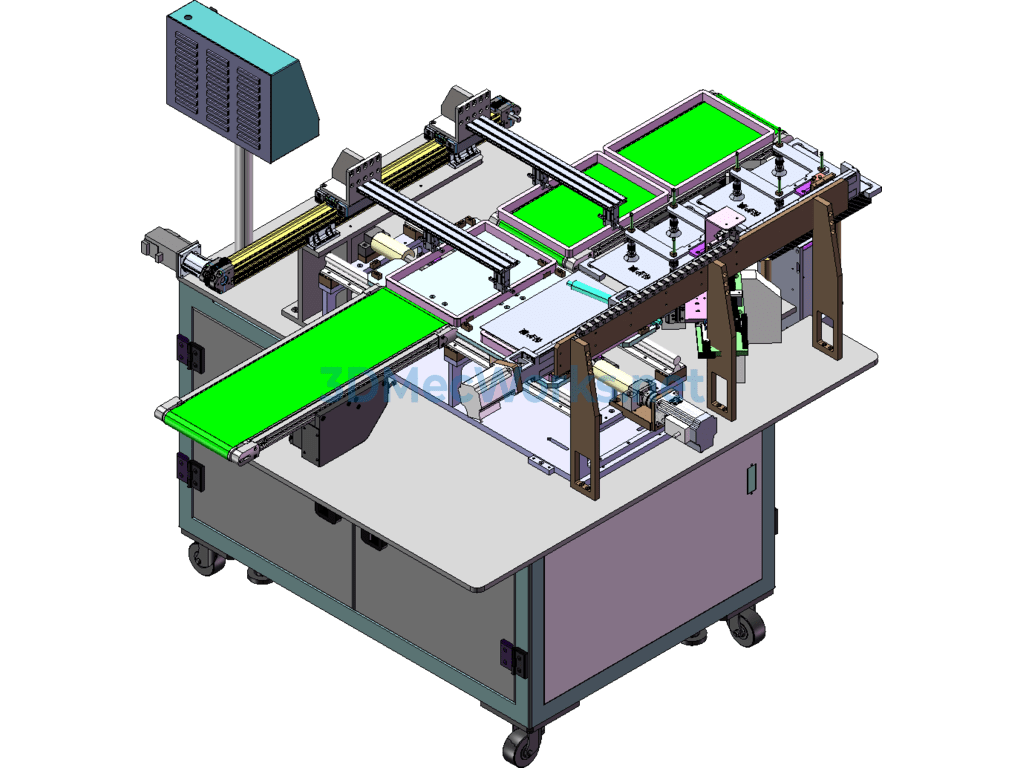 Flat Plate Film Coating Automatic Machine - SolidWorks - Free Download Flat Plate Film Coating Automatic Machine - Image 3