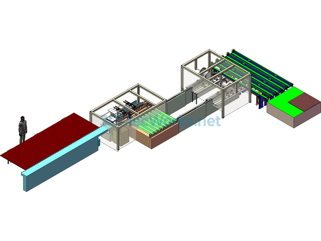 Aluminum Alloy Blanking and Cutting - SolidWorks - Free Download Aluminum Alloy Blanking and Cutting - Image 2