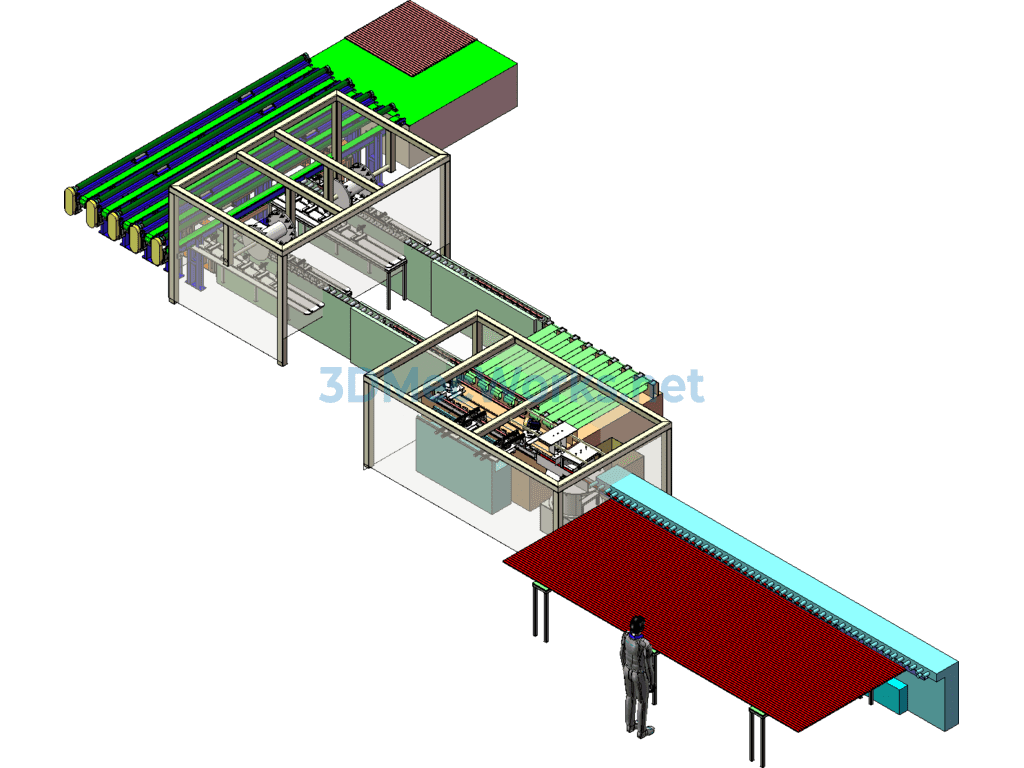 Aluminum Alloy Blanking and Cutting - SolidWorks - Free Download Aluminum Alloy Blanking and Cutting - Image 3