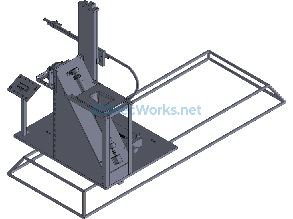 Lime Powder Disinfection Machine - UG(NX) - Free Download Lime Powder Disinfection Machine - Image 2