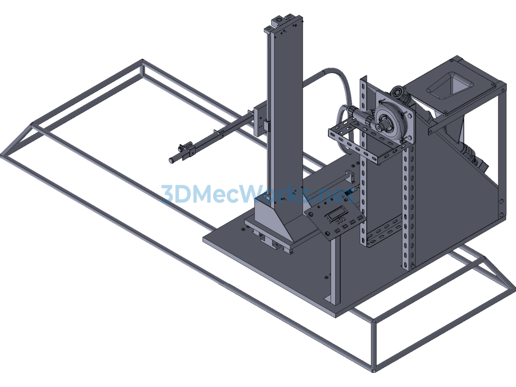 Lime Powder Disinfection Machine - UG(NX) - Free Download Lime Powder Disinfection Machine - Image 3