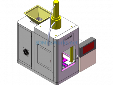 150-Ton Non-Standard Design Press Cake Machine - SolidWorks - Free Download