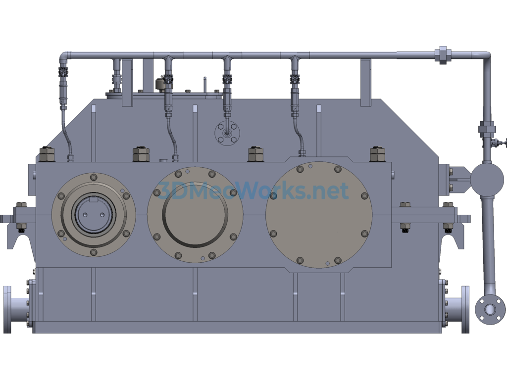Heavy Machinery Variable-Speed Gearbox, the Most Comprehensive Parallel Shaft Gearbox in History - SolidWorks AutoCAD-ZWCAD AutoCAD.Mechanical - Free Download Heavy Machinery Variable-Speed Gearbox, the Most Comprehensive Parallel Shaft Gearbox in History - Image 5