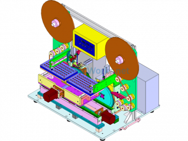 Universal Film Applicator Labeling Machine - SolidWorks - Free Download