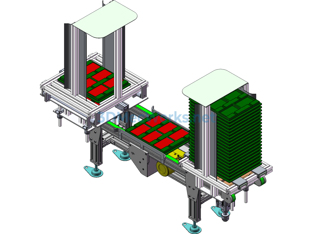 Apple Screen Loading and Unloading Line (mature Commercial Use) - SolidWorks - Free Download Apple Screen Loading and Unloading Line (mature Commercial Use)