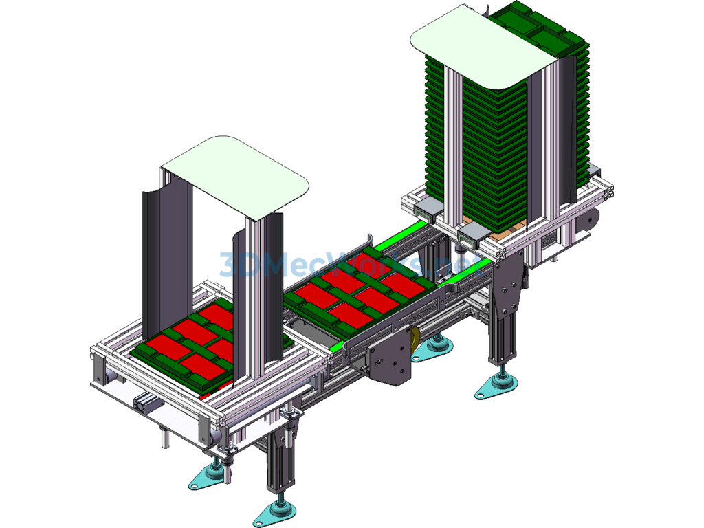 Apple Screen Loading and Unloading Line (mature Commercial Use) - SolidWorks - Free Download Apple Screen Loading and Unloading Line (mature Commercial Use) - Image 2