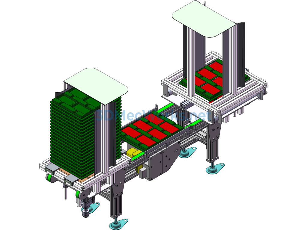 Apple Screen Loading and Unloading Line (mature Commercial Use) - SolidWorks - Free Download Apple Screen Loading and Unloading Line (mature Commercial Use) - Image 4