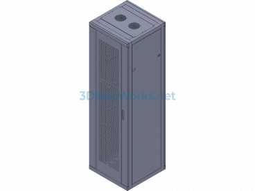 2000*600*600 Network Cabinet - SolidWorks - Free Download