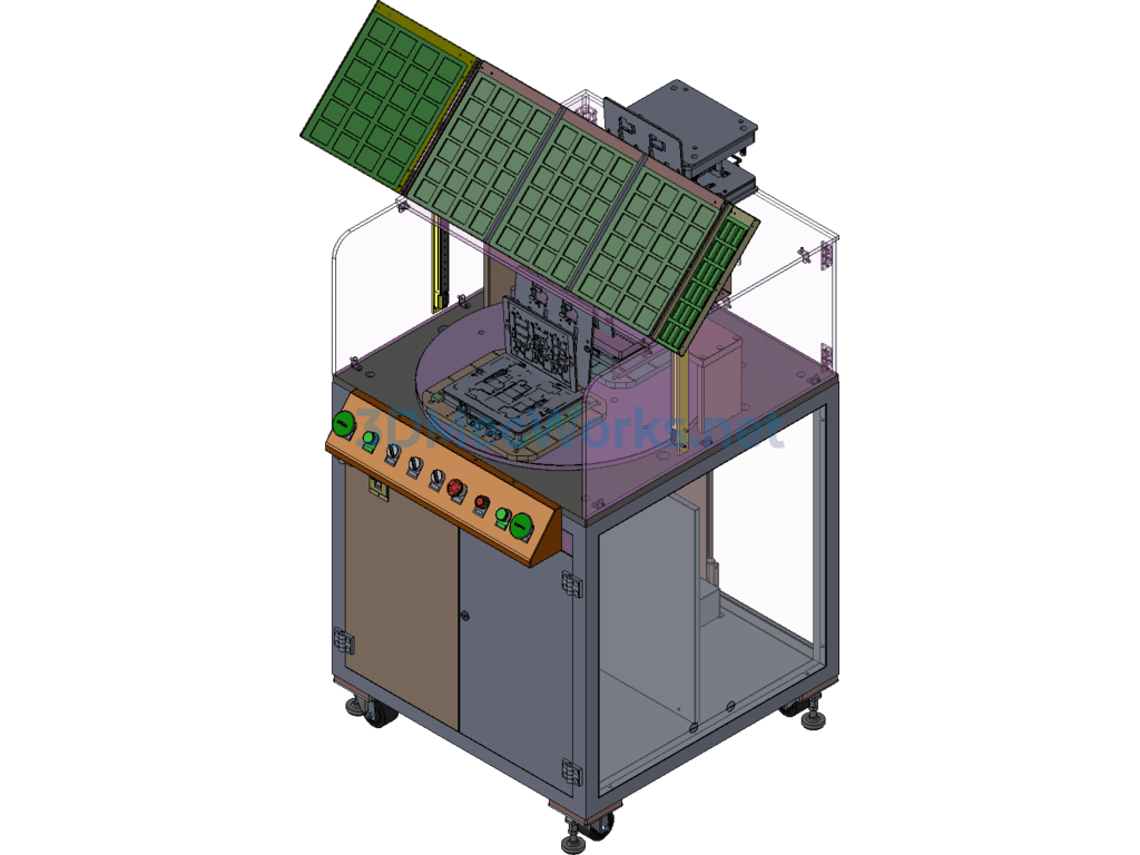 Tablet Laminating Machine/pressing Machine - SolidWorks - Free Download Tablet Laminating Machine/pressing Machine