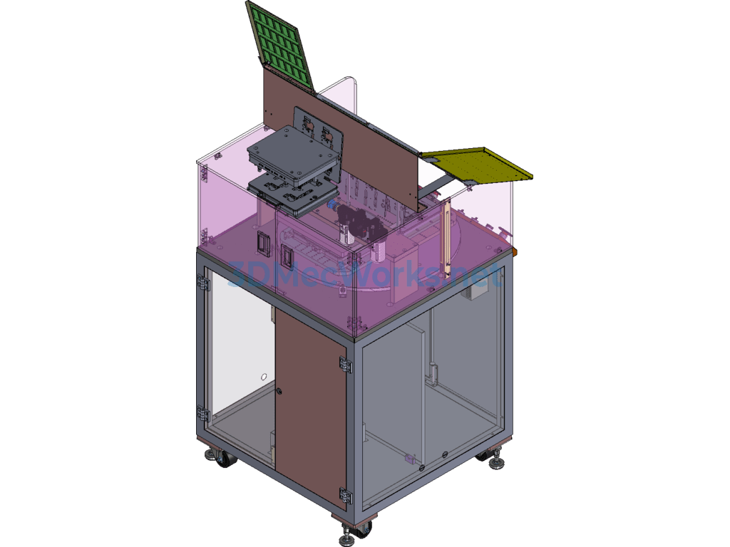 Tablet Laminating Machine/pressing Machine - SolidWorks - Free Download Tablet Laminating Machine/pressing Machine - Image 3