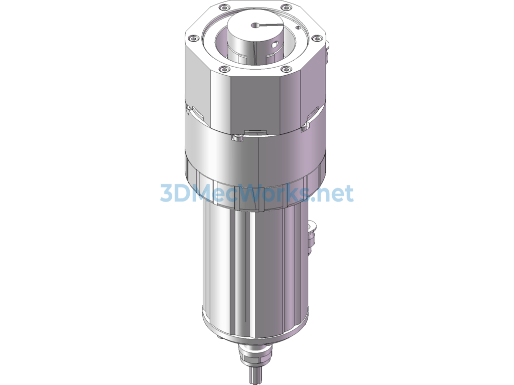Cnc Milling Machine Pneumatic Quick-Change Chuck - SolidWorks UG(NX) - Free Download Cnc Milling Machine Pneumatic Quick-Change Chuck - Image 2