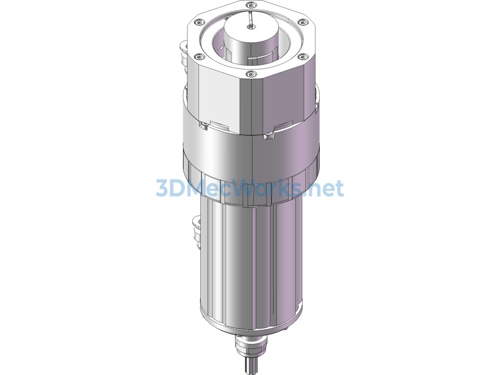 Cnc Milling Machine Pneumatic Quick-Change Chuck - SolidWorks UG(NX) - Free Download Cnc Milling Machine Pneumatic Quick-Change Chuck - Image 3