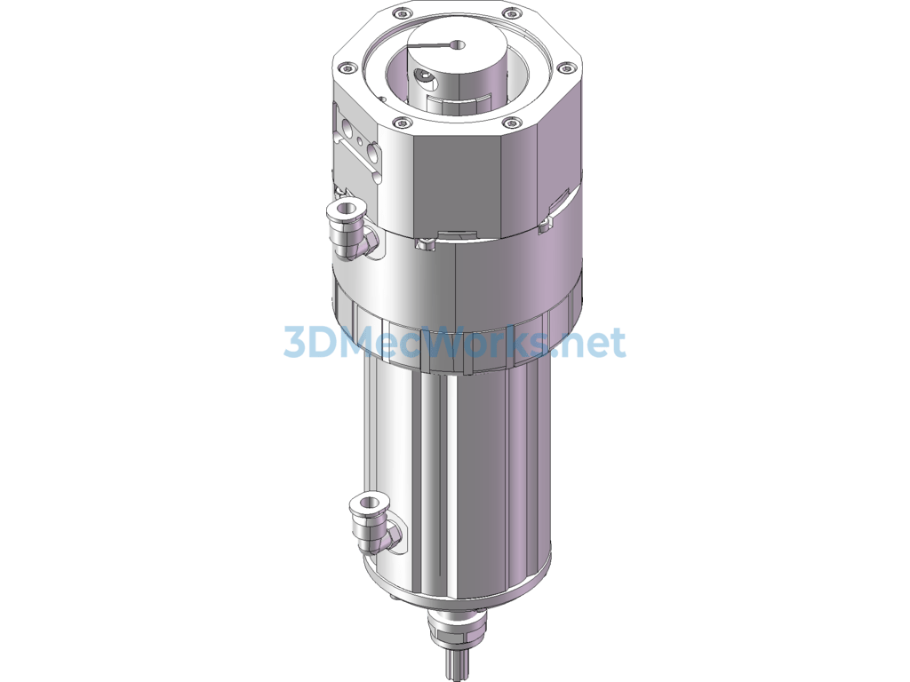 Cnc Milling Machine Pneumatic Quick-Change Chuck - SolidWorks UG(NX) - Free Download Cnc Milling Machine Pneumatic Quick-Change Chuck - Image 4