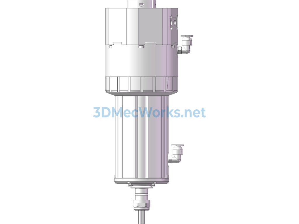 Cnc Milling Machine Pneumatic Quick-Change Chuck - SolidWorks UG(NX) - Free Download Cnc Milling Machine Pneumatic Quick-Change Chuck - Image 5
