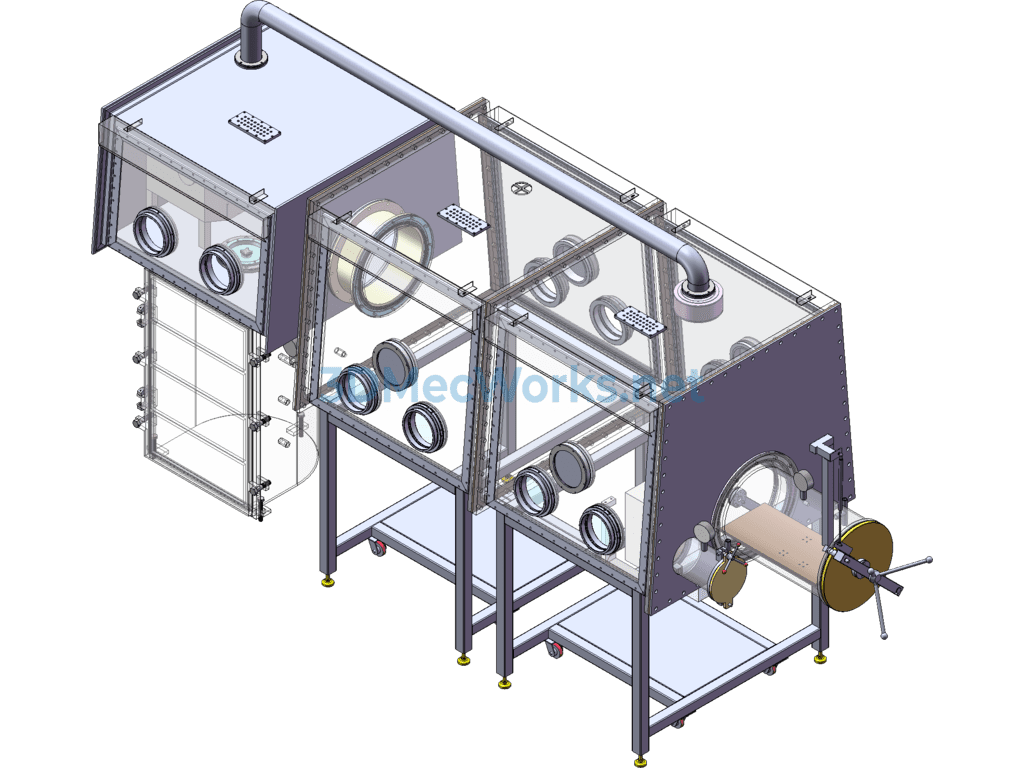Lithium Battery Semi-Automatic Standard Glove Box/standard Glove Box With Electrolyte Compartment - SolidWorks - Free Download Lithium Battery Semi-Automatic Standard Glove Box/standard Glove Box With Electrolyte Compartment