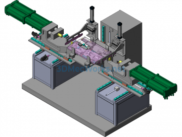 4-Cylinder Dual-Head TOX Riveting Machine - SolidWorks - Free Download