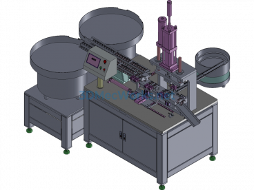 Automatic Riveting Machine For Microwave Oven Hinge Seat - SolidWorks - Free Download