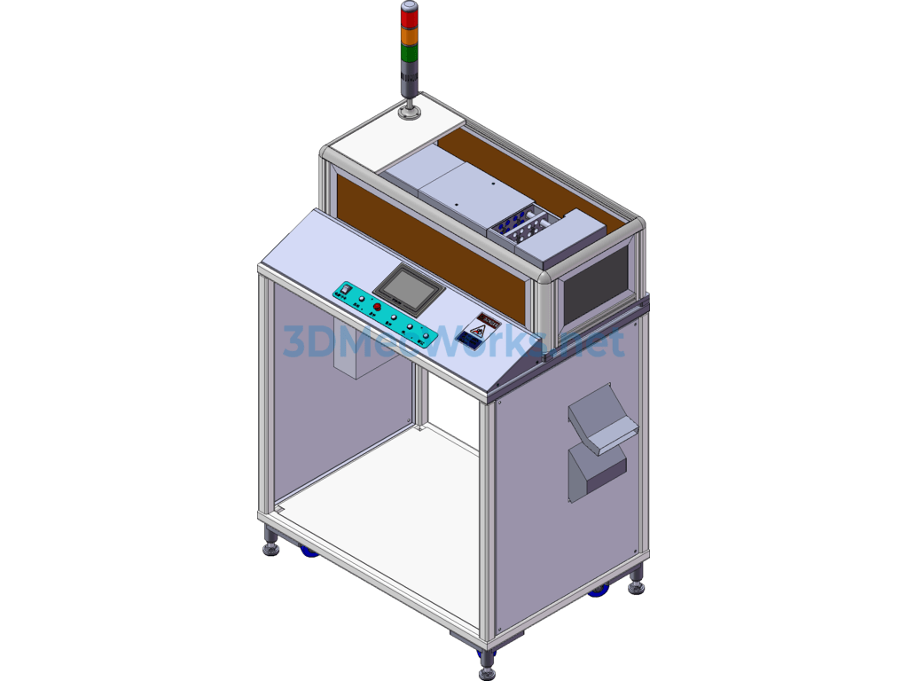 Plastic Gasket Gate Cutting Automatic Machine - SolidWorks - Free Download Plastic Gasket Gate Cutting Automatic Machine