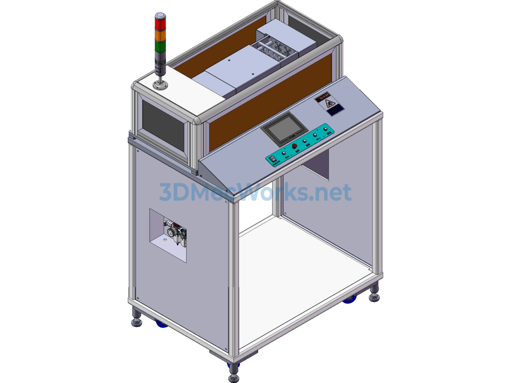 Plastic Gasket Gate Cutting Automatic Machine - SolidWorks - Free Download Plastic Gasket Gate Cutting Automatic Machine - Image 2